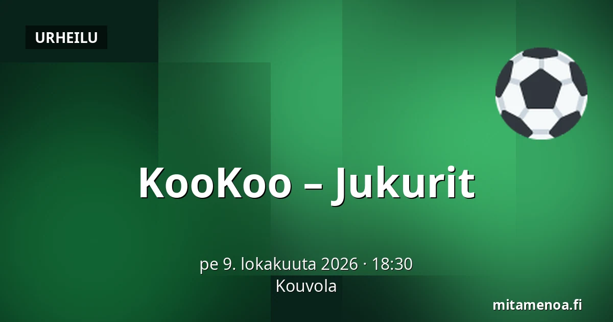 KooKoo – Jukurit — Kouvola