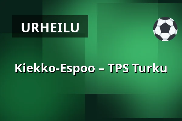 Kiekko-Espoo – TPS Turku — Espoo