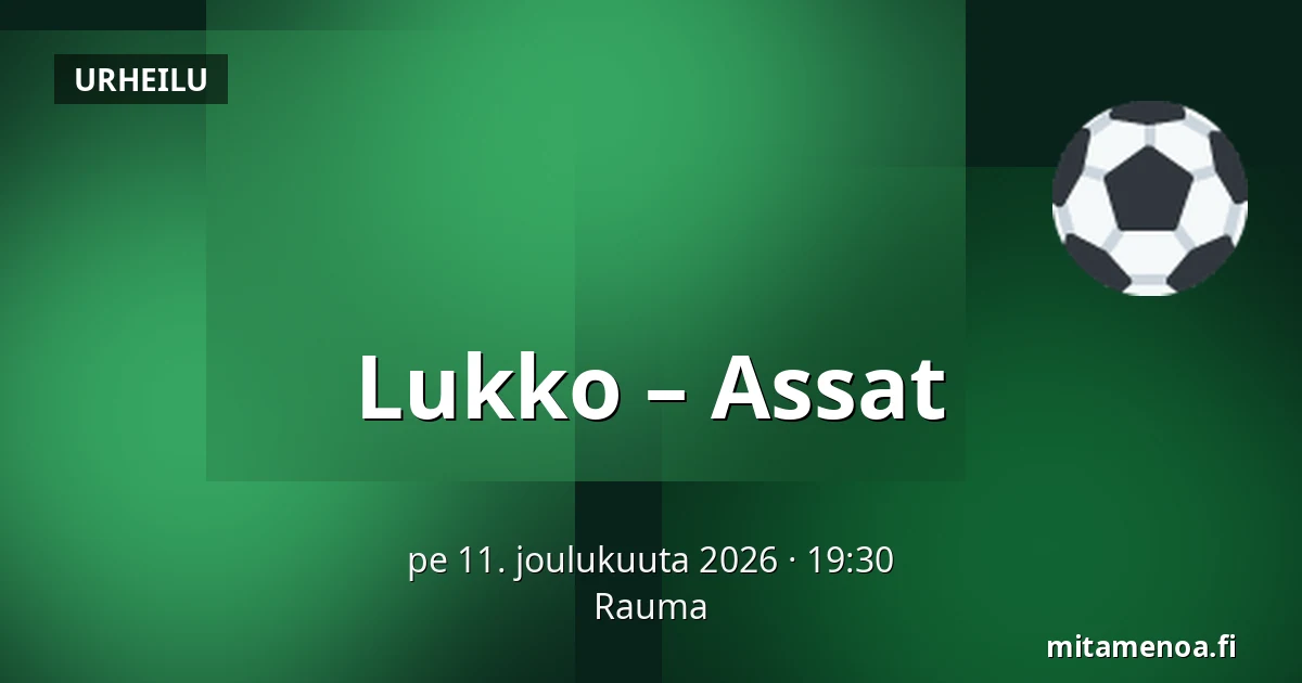 Lukko – Assat — Rauma