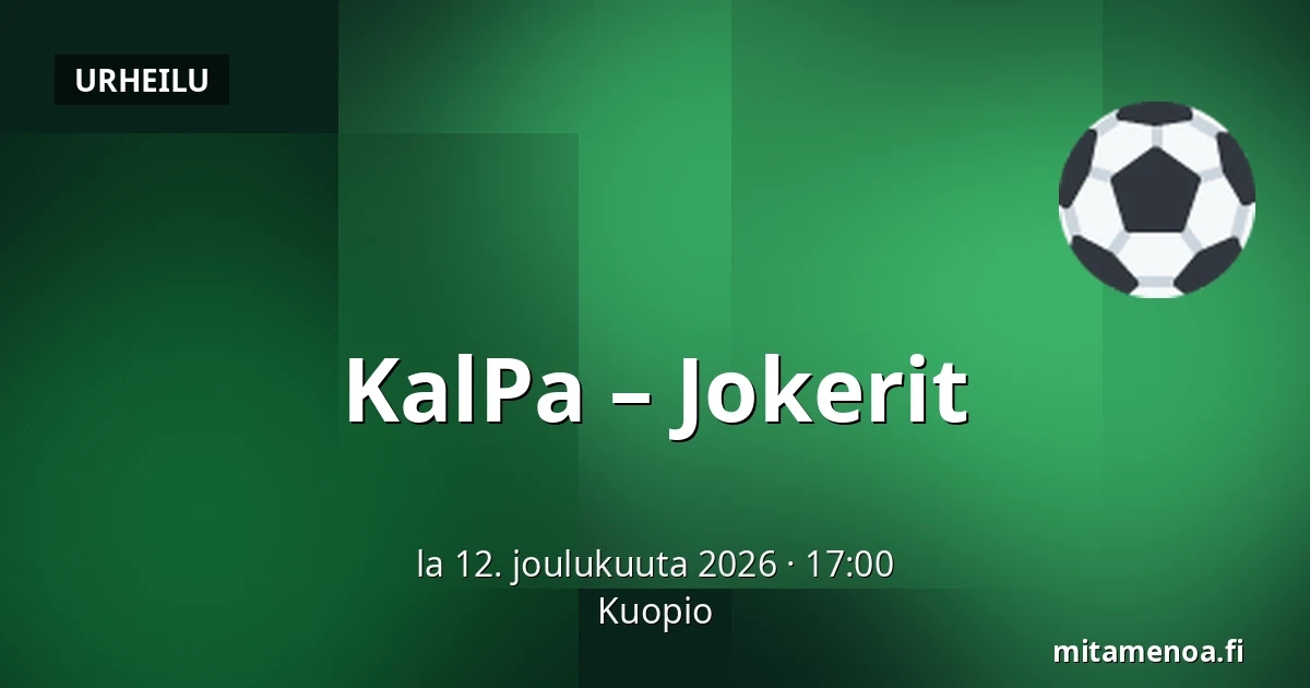 KalPa – Jokerit — Kuopio