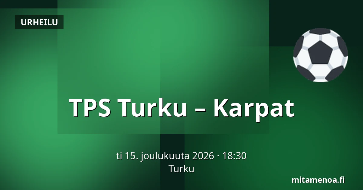 TPS Turku – Karpat — Turku