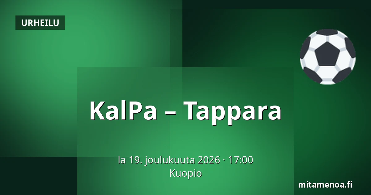KalPa – Tappara — Kuopio