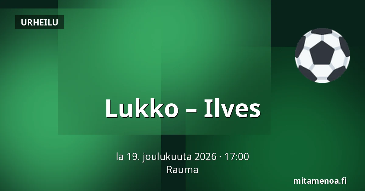 Lukko – Ilves — Rauma