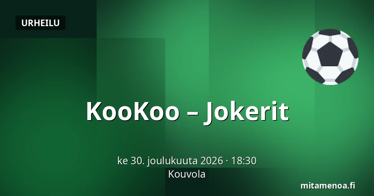 KooKoo – Jokerit — Kouvola