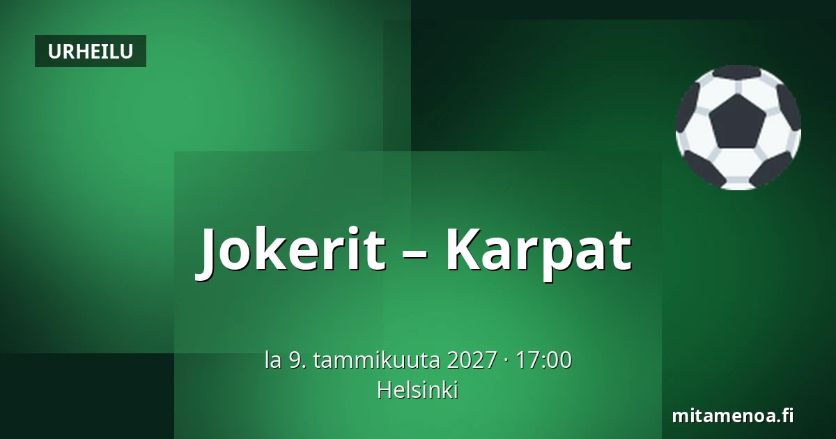 Jokerit – Karpat — Helsinki