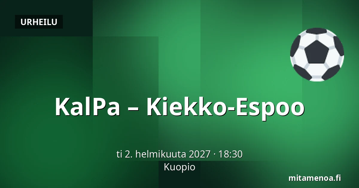KalPa – Kiekko-Espoo — Kuopio