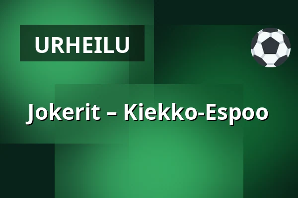 Jokerit – Kiekko-Espoo — Helsinki