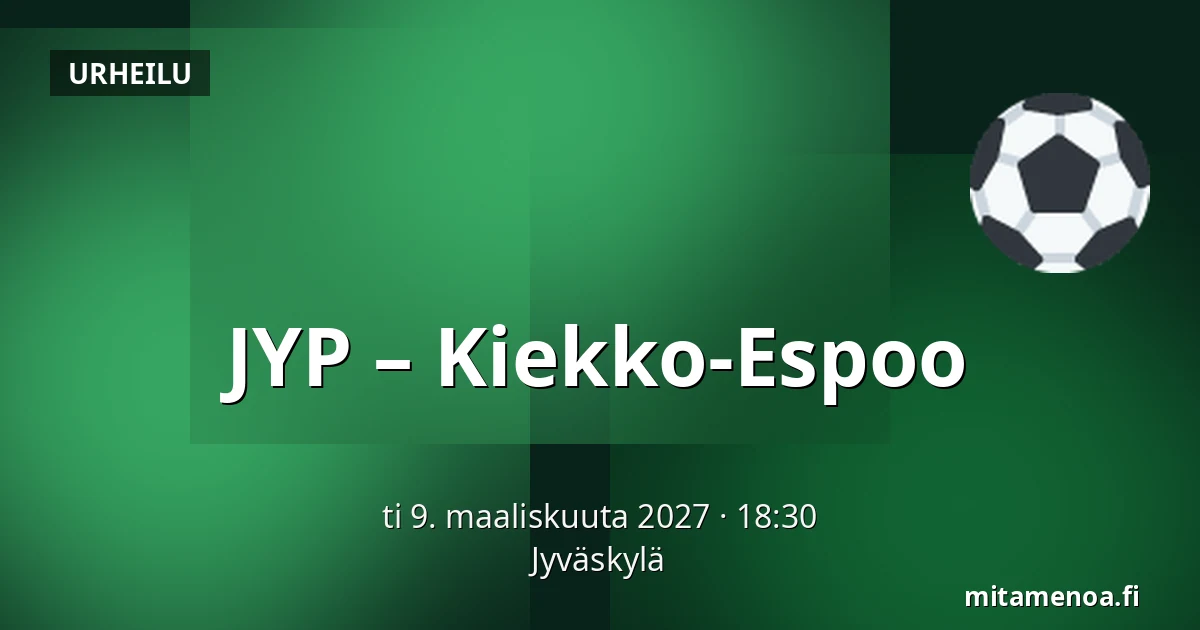 JYP – Kiekko-Espoo — Jyväskylä