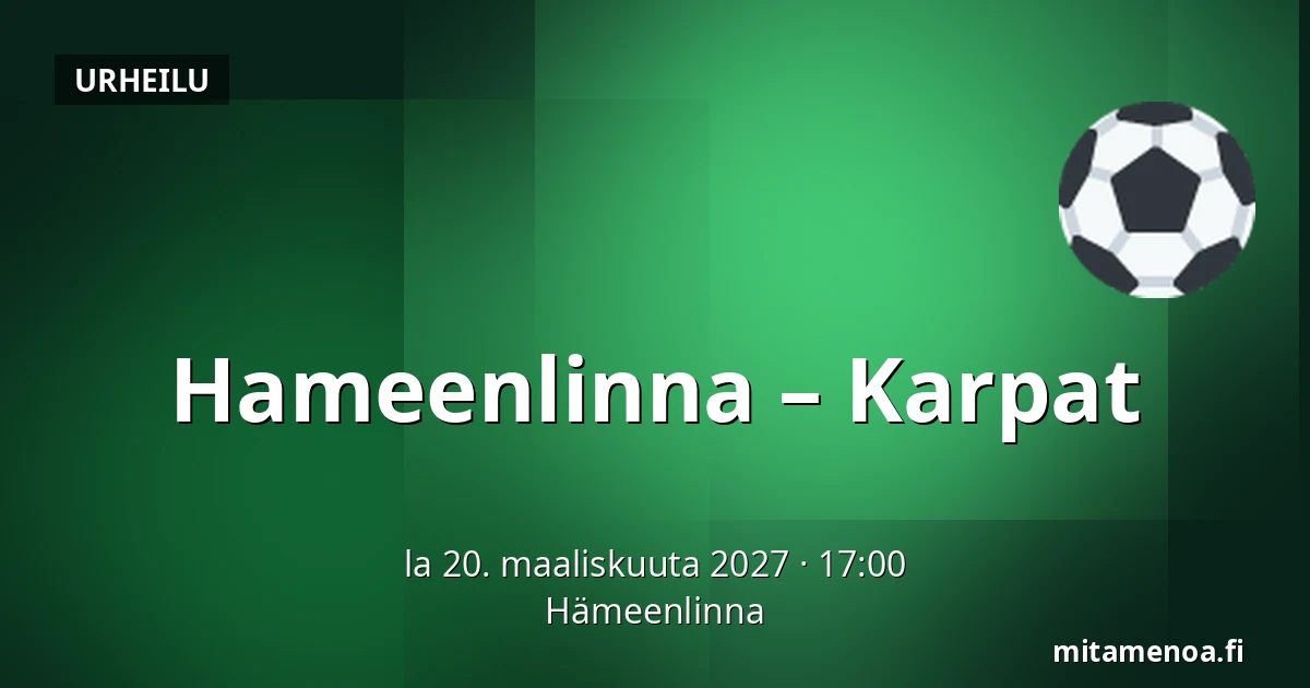Hameenlinna – Karpat — Hämeenlinna