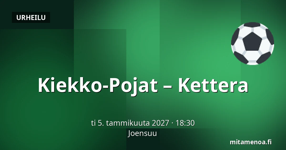 Kiekko-Pojat – Kettera — Joensuu