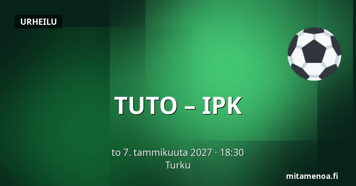 TUTO – IPK — Turku