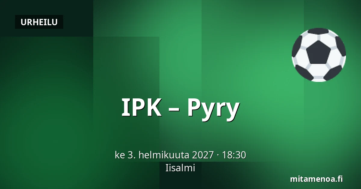 IPK – Pyry — Iisalmi