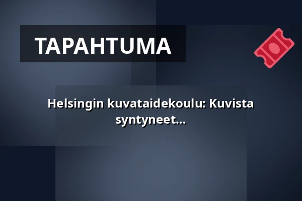 Helsingin kuvataidekoulu: Kuvista englanniksi – 7–9-vuotiaat, 2018-2020 syntyneet — Annantalo, Helsinki