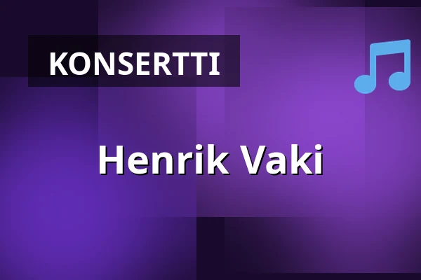 Henrik Vaki — On The Rocks, Helsinki
