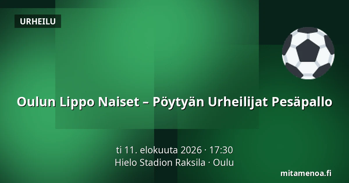 Oulun Lippo Naiset – Pöytyän Urheilijat Pesäpallo — Hielo Stadion Raksila, Oulu