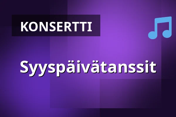 Syyspäivätanssit — toimintojen talo, Seinäjoki