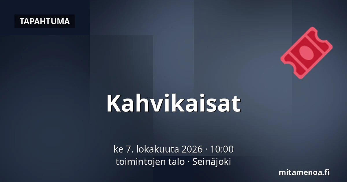 Kahvikaisat — toimintojen talo, Seinäjoki