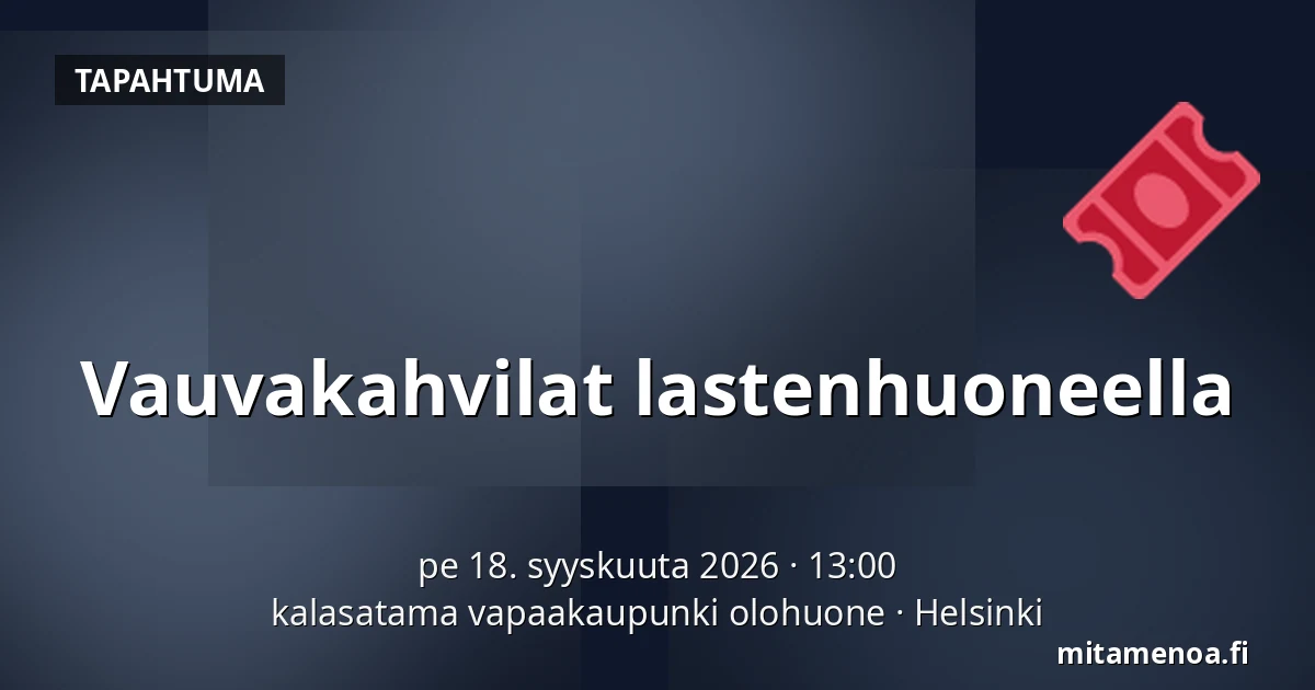 Vauvakahvilat lastenhuoneella — kalasatama vapaakaupunki olohuone, Helsinki