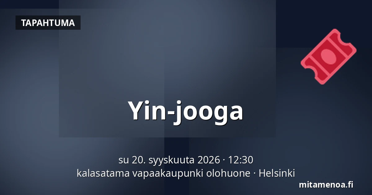 Yin-jooga — kalasatama vapaakaupunki olohuone, Helsinki