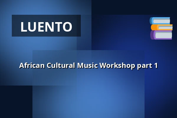 African Cultural Music Workshop part 1 — kalasatama vapaakaupunki olohuone, Helsinki
