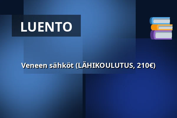 Veneen sähköt (LÄHIKOULUTUS, 210€) — Helsinki