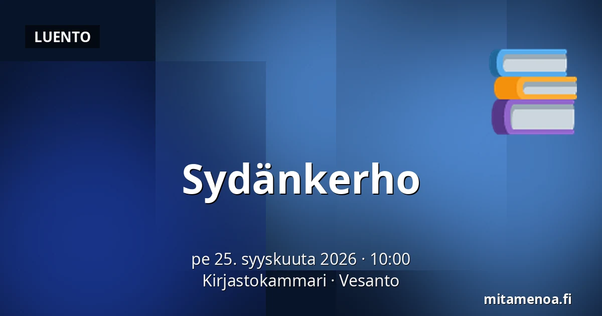 Sydänkerho — Kirjastokammari, Vesanto