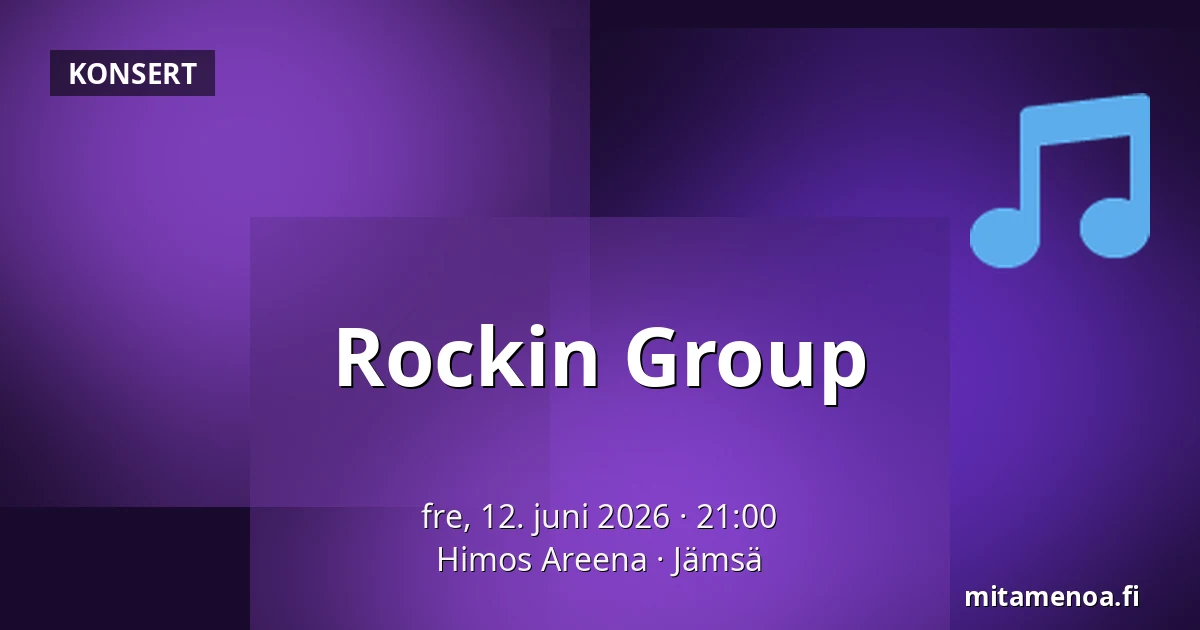 Rockin Group — Himos Areena, Jämsä