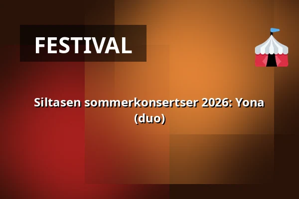 Siltasen sommerkonsertser 2026: Yona (duo) — Siltanen, Helsinki