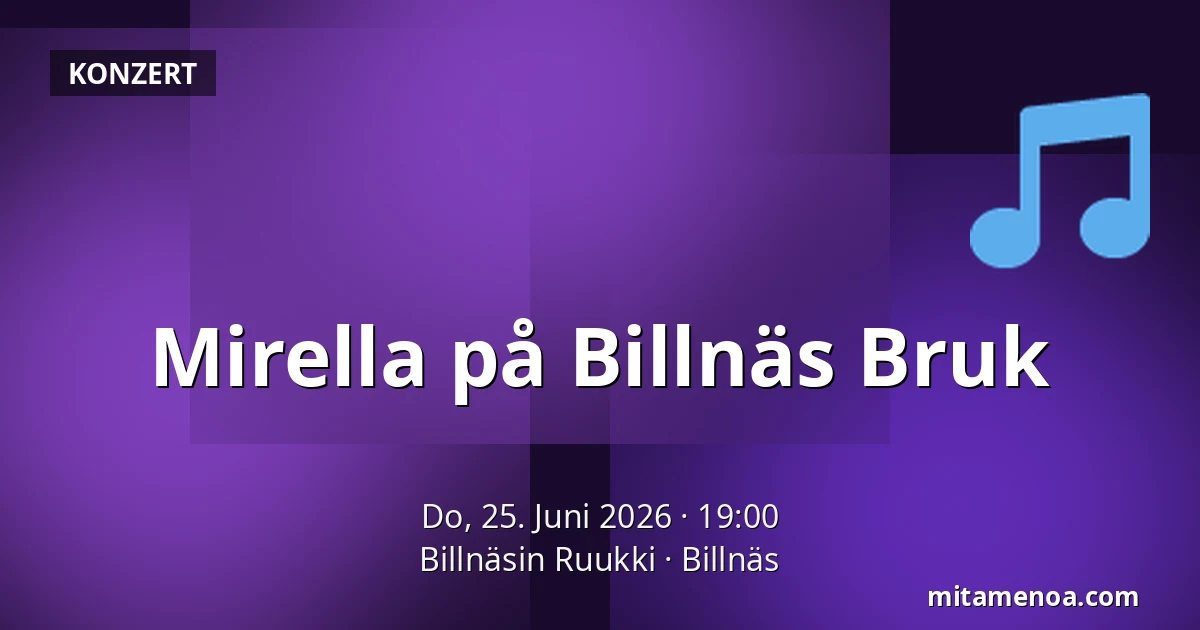 Mirella på Billnäs Bruk — Billnäsin Ruukki, Billnäs
