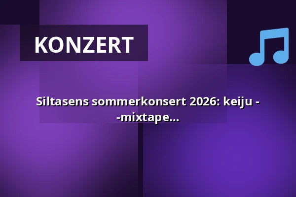 Siltasens sommerkonsert 2026: keiju - PIIKA EP-release + MOMOs MOOLA TAPE -mixtape release — Siltanen, Helsinki