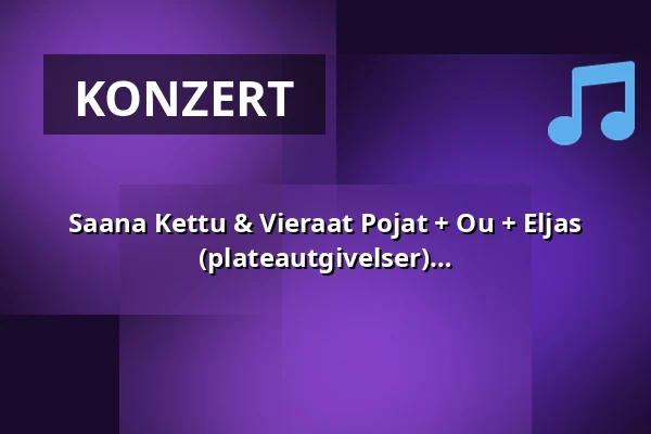 Saana Kettu & Vieraat Pojat + Ou + Eljas Riekkola ja Mukavat alusvaatteet (plateautgivelser) — Lepakkomies, Helsinki
