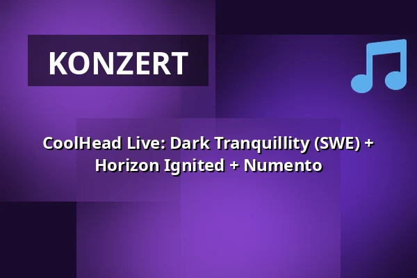 CoolHead Live: Dark Tranquillity (SWE) + Horizon Ignited + Numento — CoolHead Brew Viikki, Helsinki