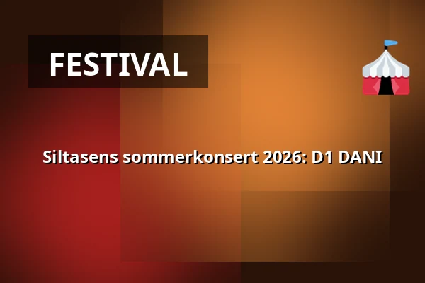 Siltasens sommerkonsert 2026: D1 DANI — Siltanen, Helsinki