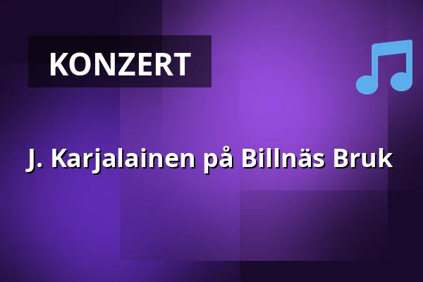 J. Karjalainen på Billnäs Bruk — Billnäsin Ruukki, Billnäs