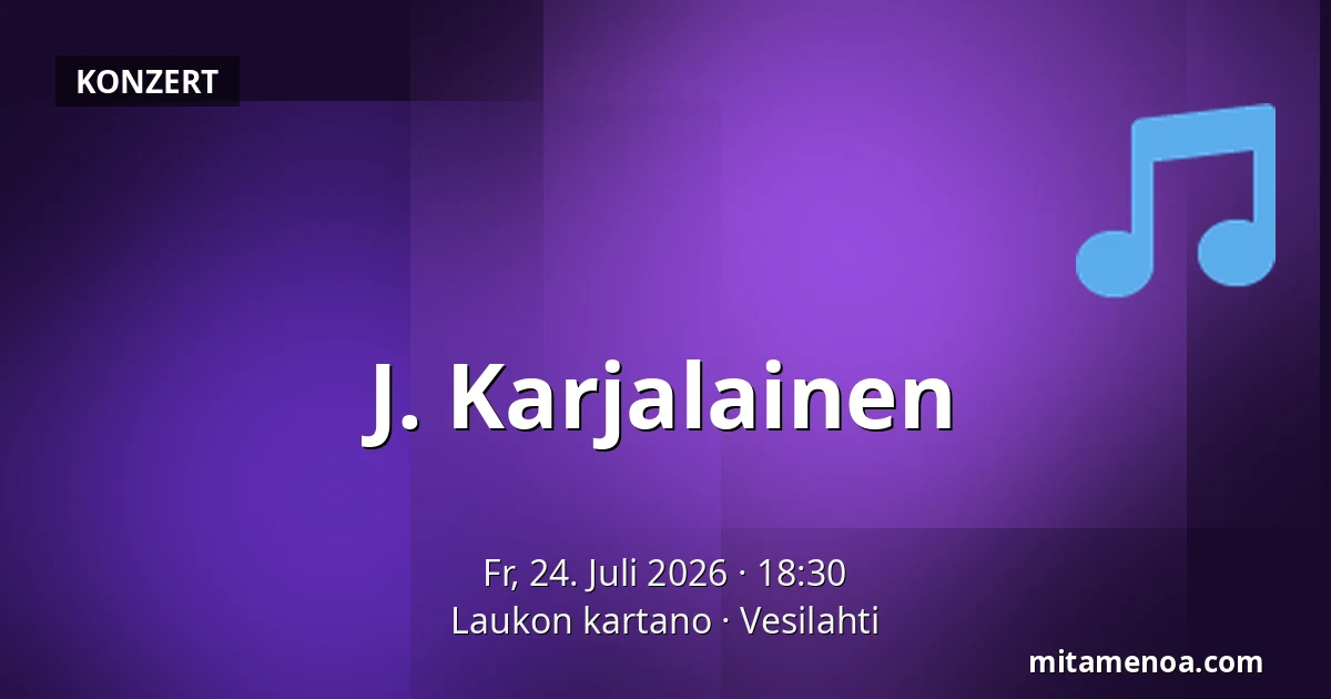 J. Karjalainen — Laukon kartano, Vesilahti