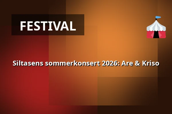 Siltasens sommerkonsert 2026: Are & Kriso — Siltanen, Helsinki