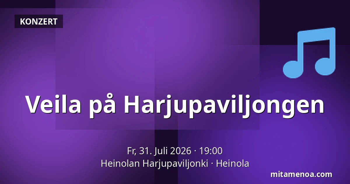 Veila på Harjupaviljongen — Heinolan Harjupaviljonki, Heinola