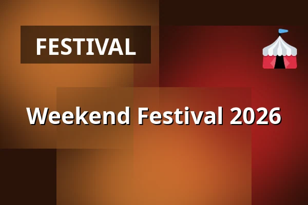 Weekend Festival 2026 — Vermon tapahtumapuisto, Espoo
