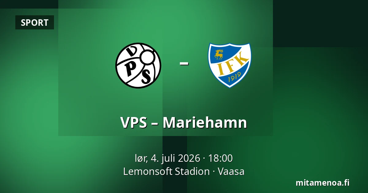 VPS – Mariehamn — Lemonsoft Stadion, Vaasa
