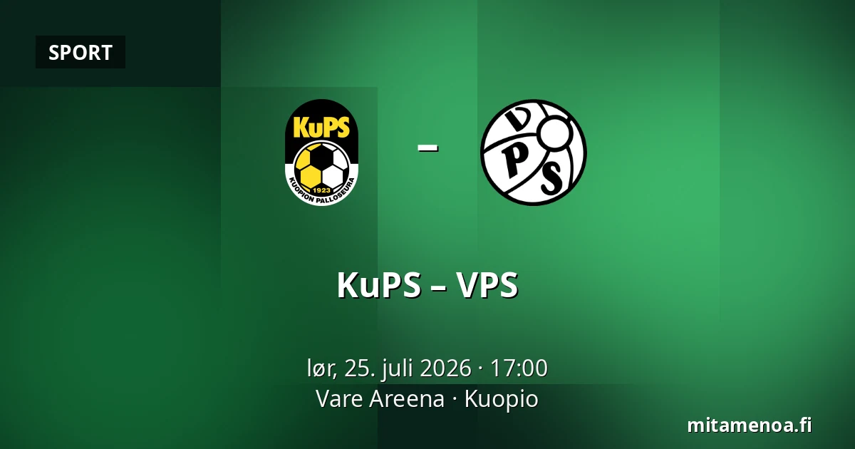 KuPS – VPS — Vare Areena, Kuopio
