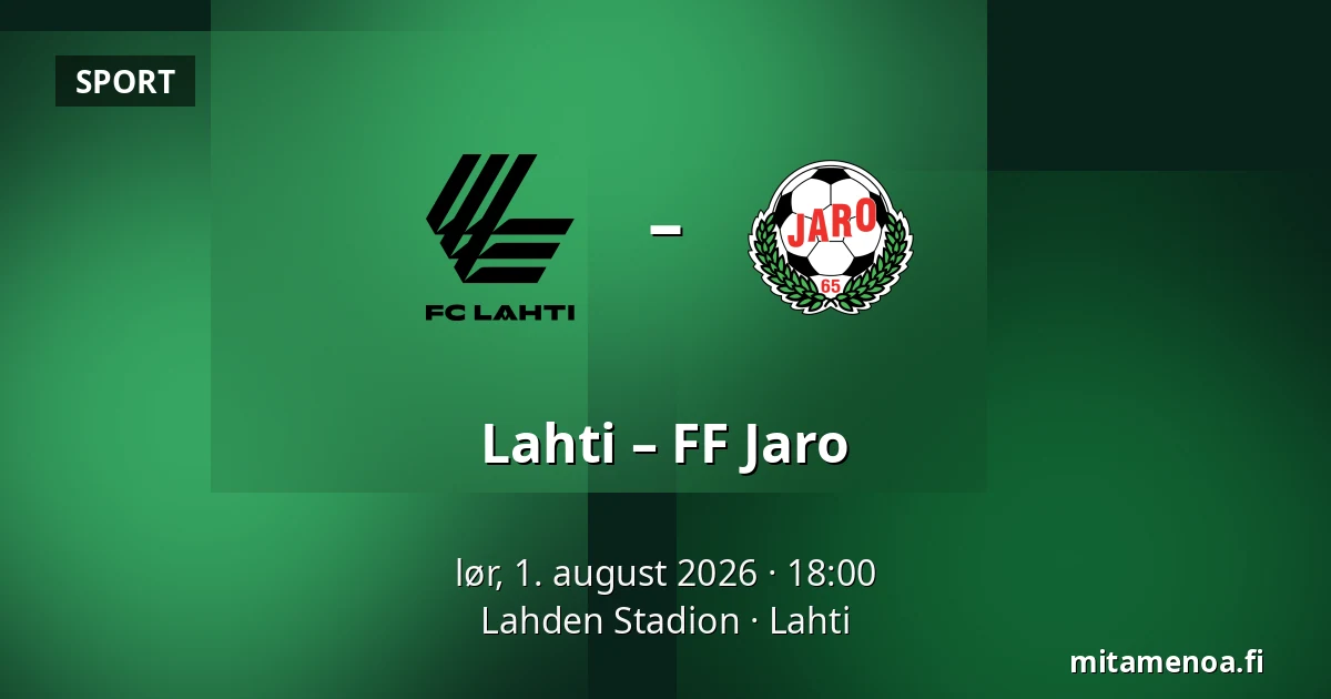 Lahti – FF Jaro — Lahden Stadion, Lahti