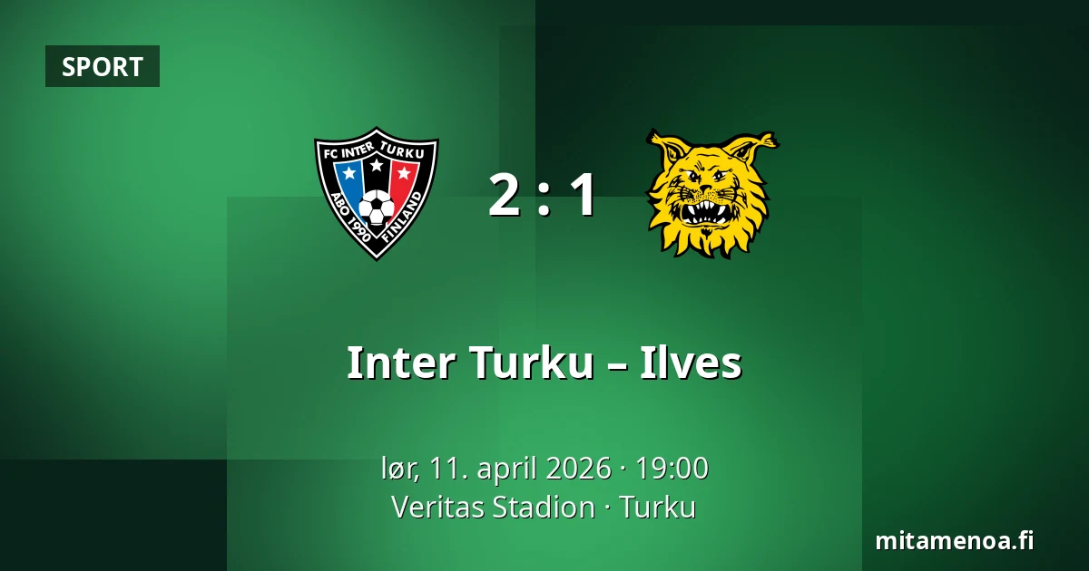 Inter Turku – Ilves — Veritas Stadion, Turku