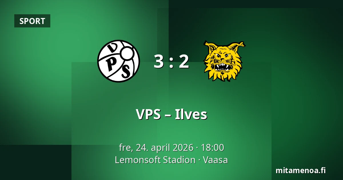 VPS – Ilves — Lemonsoft Stadion, Vaasa