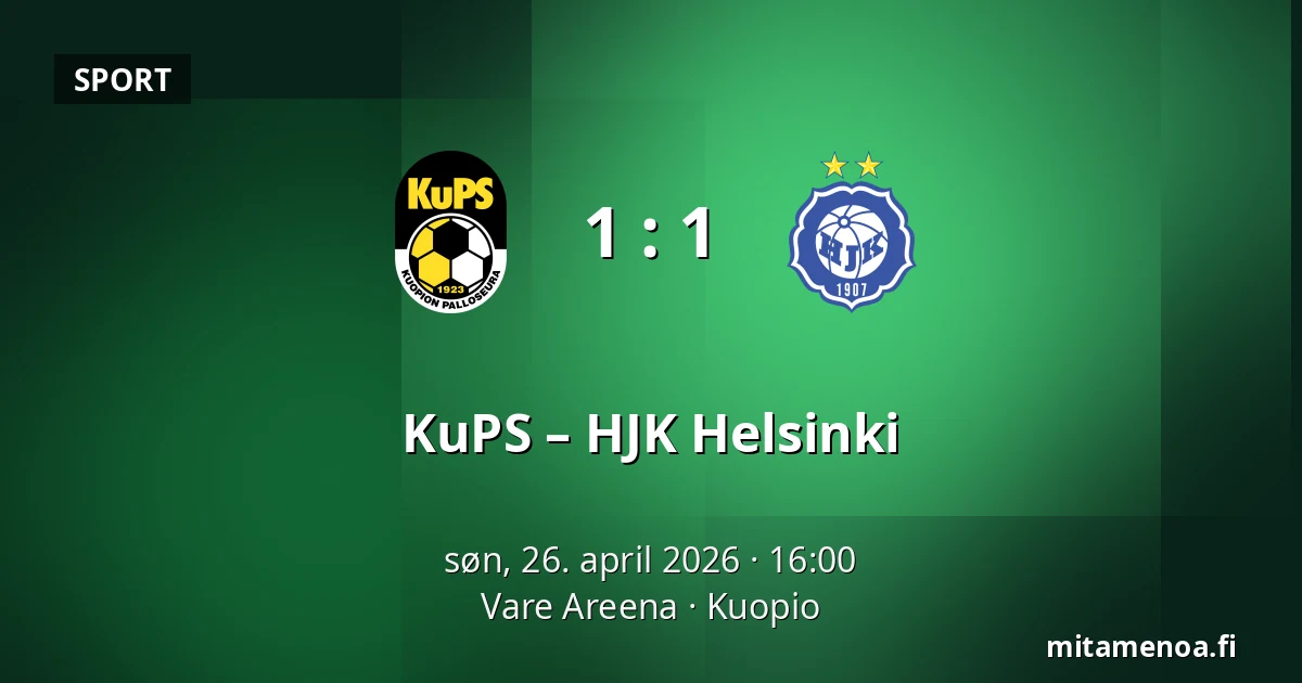 KuPS – HJK Helsinki — Vare Areena, Kuopio