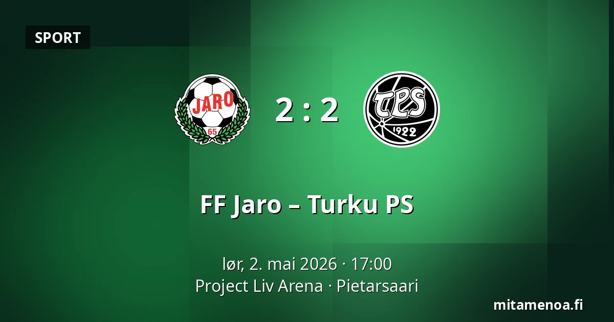 FF Jaro – Turku PS — Project Liv Arena, Pietarsaari