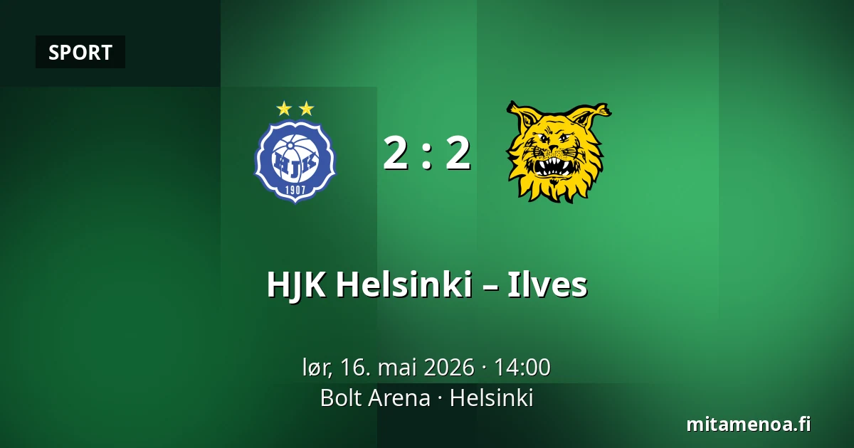 HJK Helsinki – Ilves — Bolt Arena, Helsinki