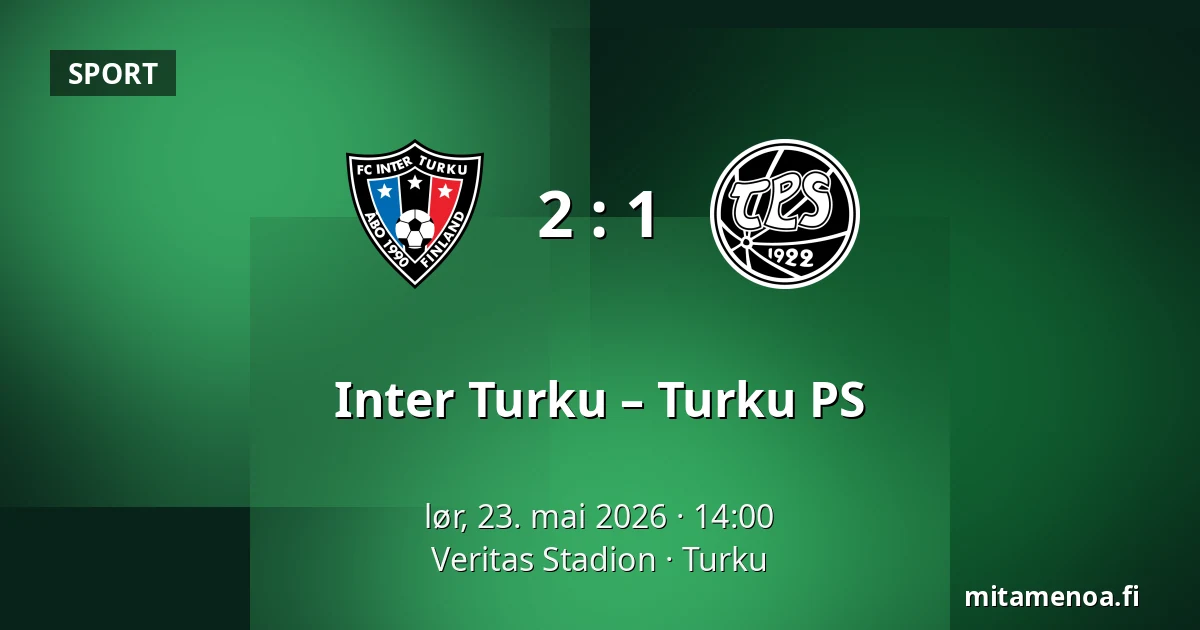 Inter Turku – Turku PS — Veritas Stadion, Turku