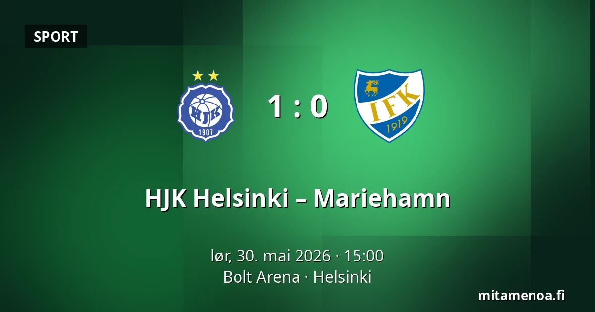 HJK Helsinki – Mariehamn — Bolt Arena, Helsinki