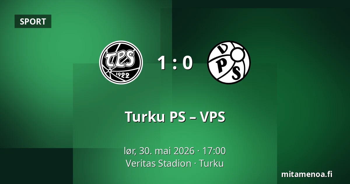 Turku PS – VPS — Veritas Stadion, Turku