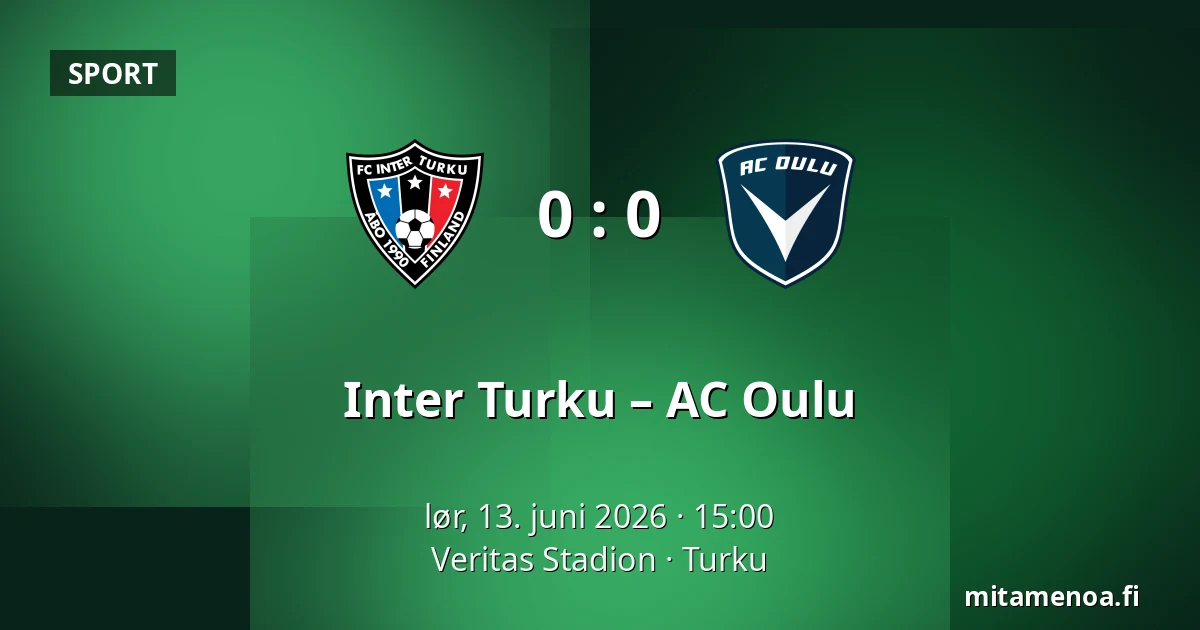 Inter Turku – AC Oulu — Veritas Stadion, Turku